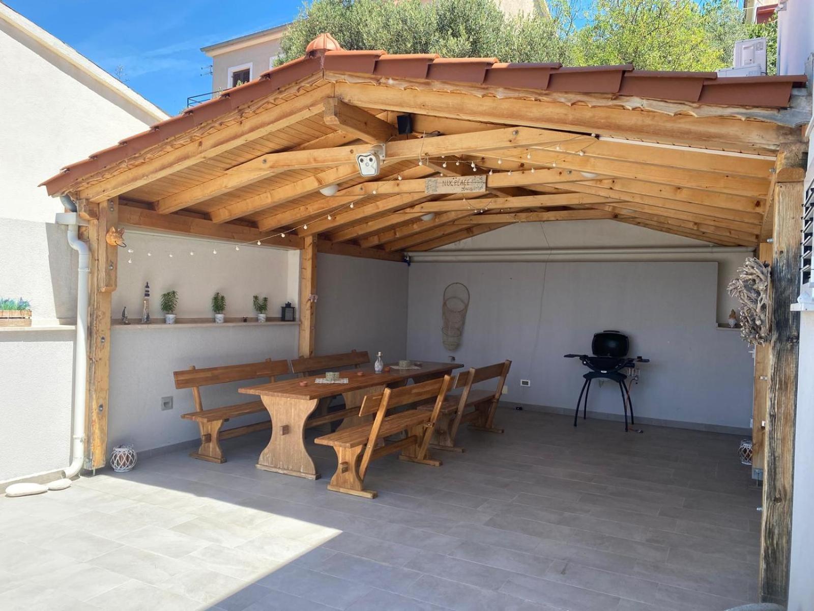 Villa Pina Tisno Apartment Zonsa 2 Pers Bagian luar foto